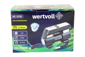 Компрессор автомобильный WERTVOLL 12 V 150 PSI (AC-2135) - Фото №4