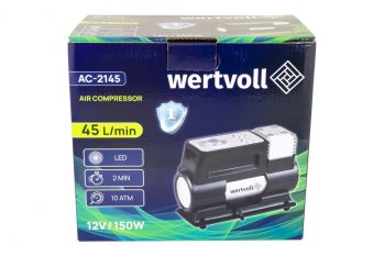 Компрессор автомобильный Wertvoll 12 V 150 PSI (AC-2145) - Фото №3