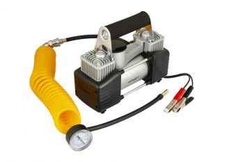 Компрессор автомобильный двухпоршневой Wertvoll 12 V 150 PSI (AC-2185) - Фото №2