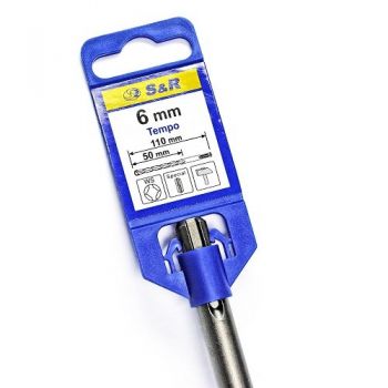 Бур S&R SDS-Plus TEMPO 6x50x110 мм (202006110) - Фото №2