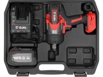 Гайковерт ударный аккумуляторный YATO YT-828073 - Фото №6