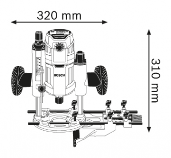 Фрезер BOSCH GOF 1600 CE (0601624000) - Фото №5