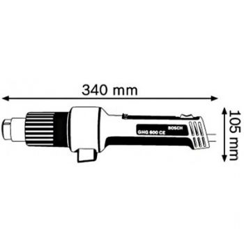 Технический фен BOSCH GHG 600 CE 0601942103 - Фото №2