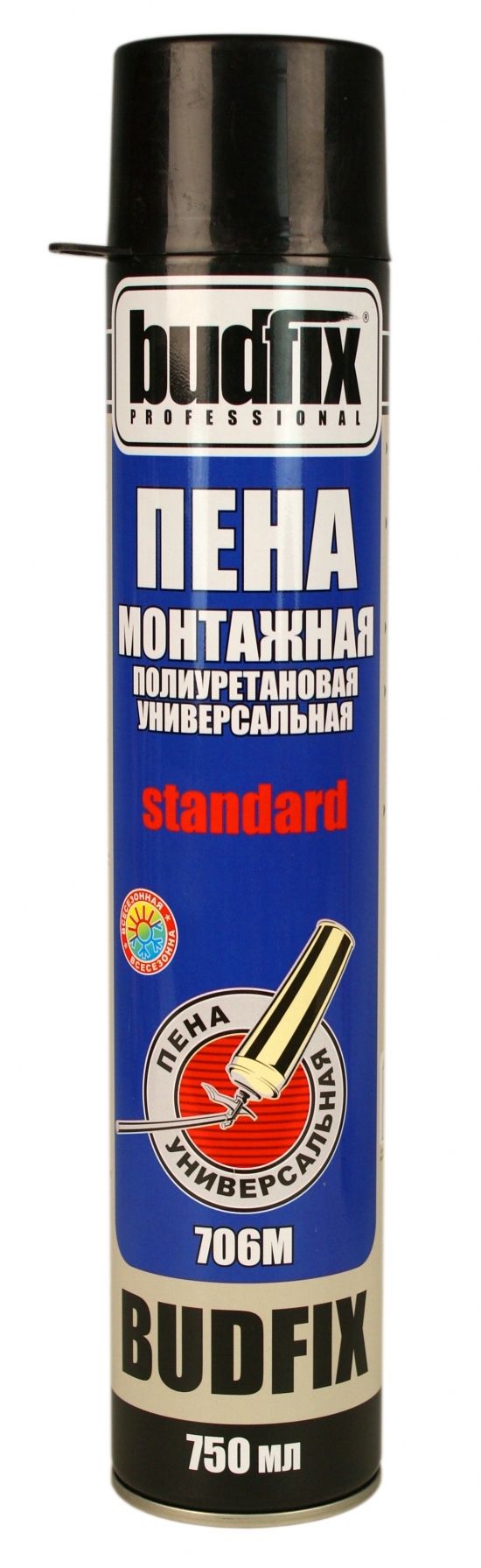 Многоцелевая полиуретановая зимняя пена BUDFIX 706М 750 мл