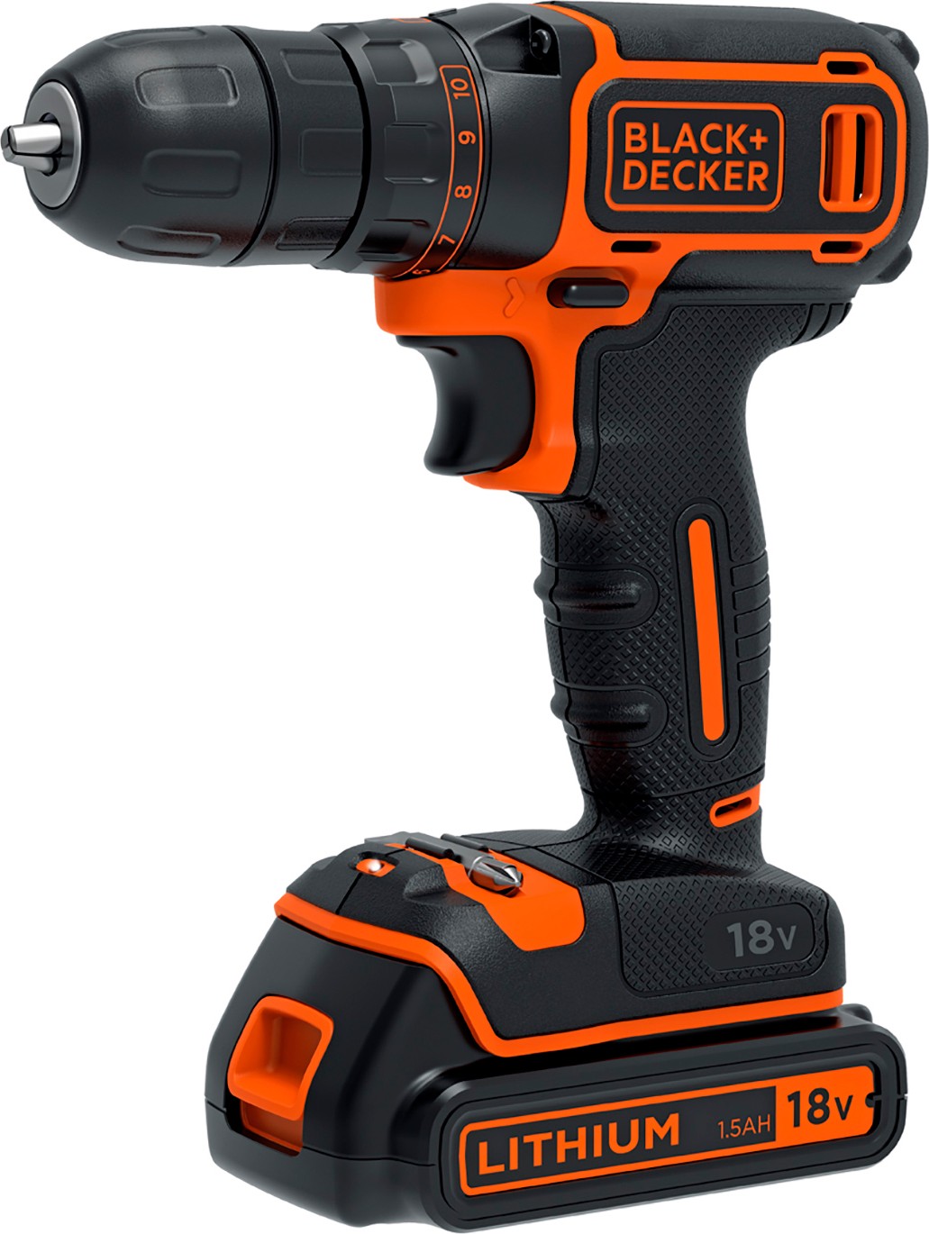 Акумуляторний дриль-шуруповерт BLACK+DECKER BDCDC18KB