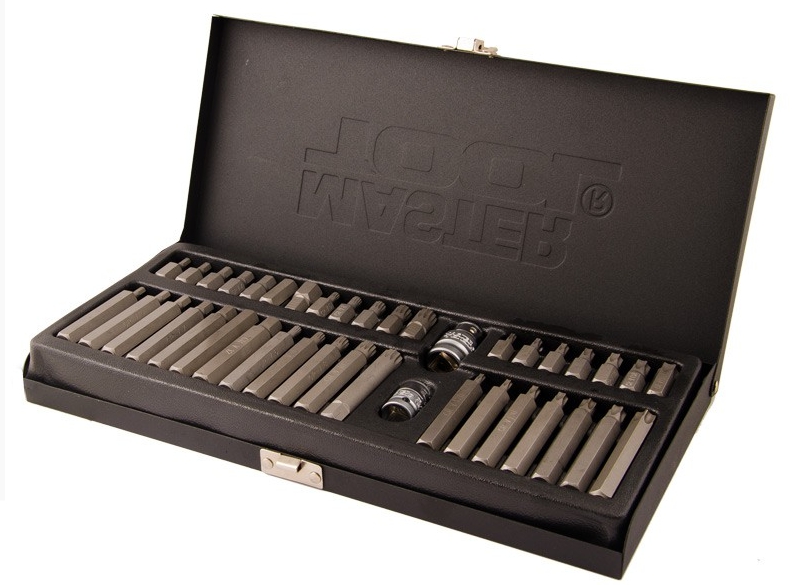 Набір ударних насадок MASTER TOOL TORX, HEX, SPLINE 40 шт. (78-1240)