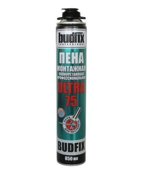 Пена монтажная профессиональная BUDFIX Ультра 75 (850 мл)