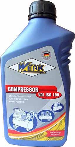 Масло компрессорное WERK ISO VG100 (1л) (63148)