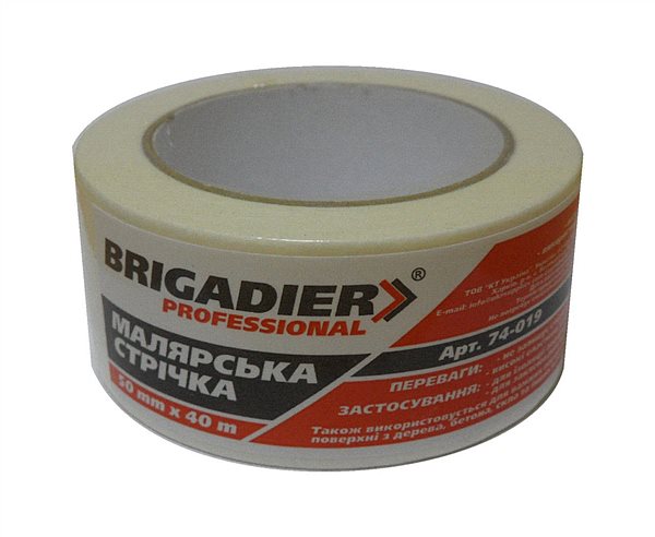 Лента малярная Brigadier Professional, 38 mm, 40 m