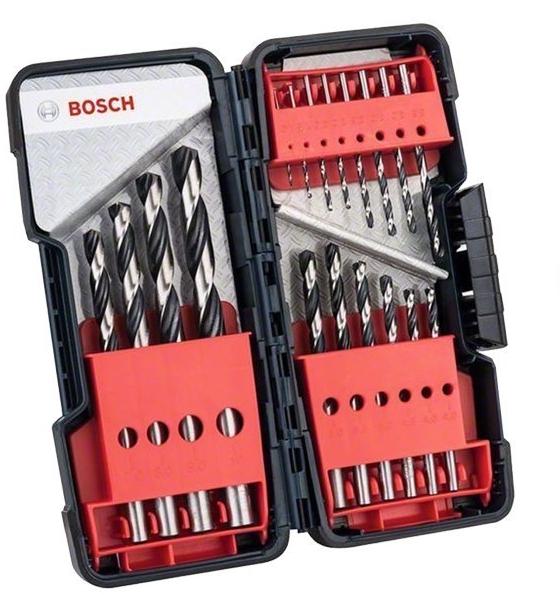 Набор сверл BOSCH HSS PointTeQ ToughBox 18 шт. (2608577350)