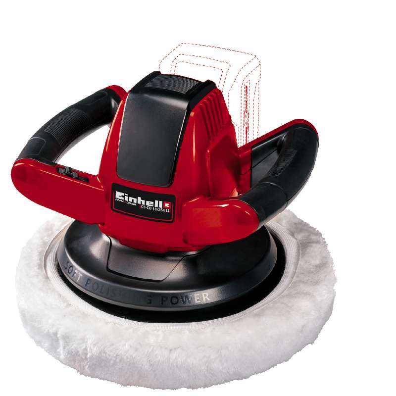 Полировальная машина аккумуляторная (без аккум.)  Einhell CE-CB 18/254 Li - Solo (2093301)