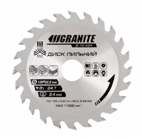 Диск пильный для УШМ GRANITE 180*22,2*40Т (5-18-040)