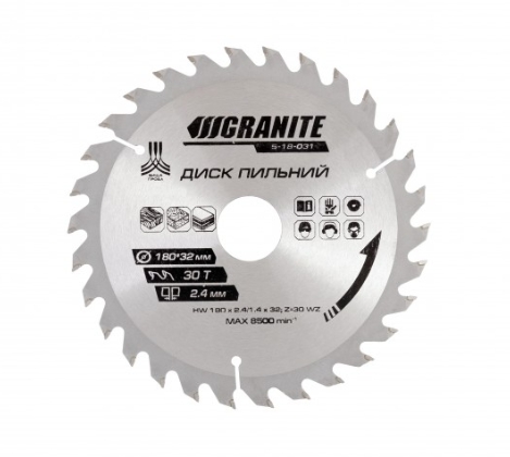 Диск пильный для УШМ GRANITE 185*20*40Т (5-18-540)