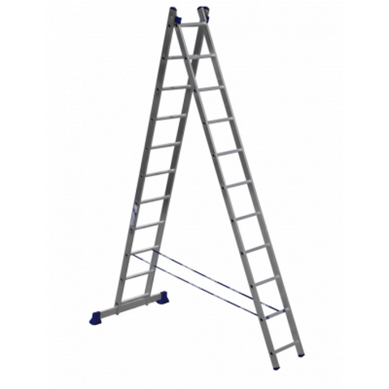 Лестница-стремянка двухсекционная KRAUSE Corda (2x11) (030221)