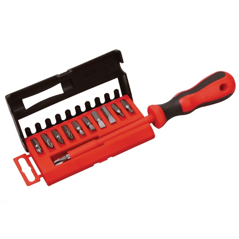 Отвёртка диэлектрическая с насадками в кейсе Mastertool 25 мм 11 эл. (40-0041)