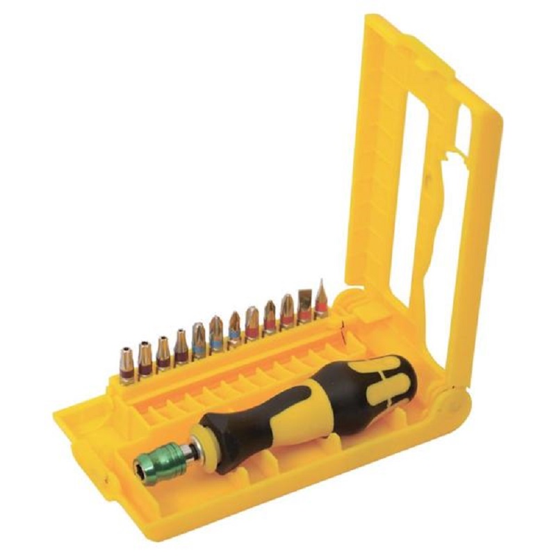 Отвёртка в кейсе+12 насадок Mastertool (40-0143)