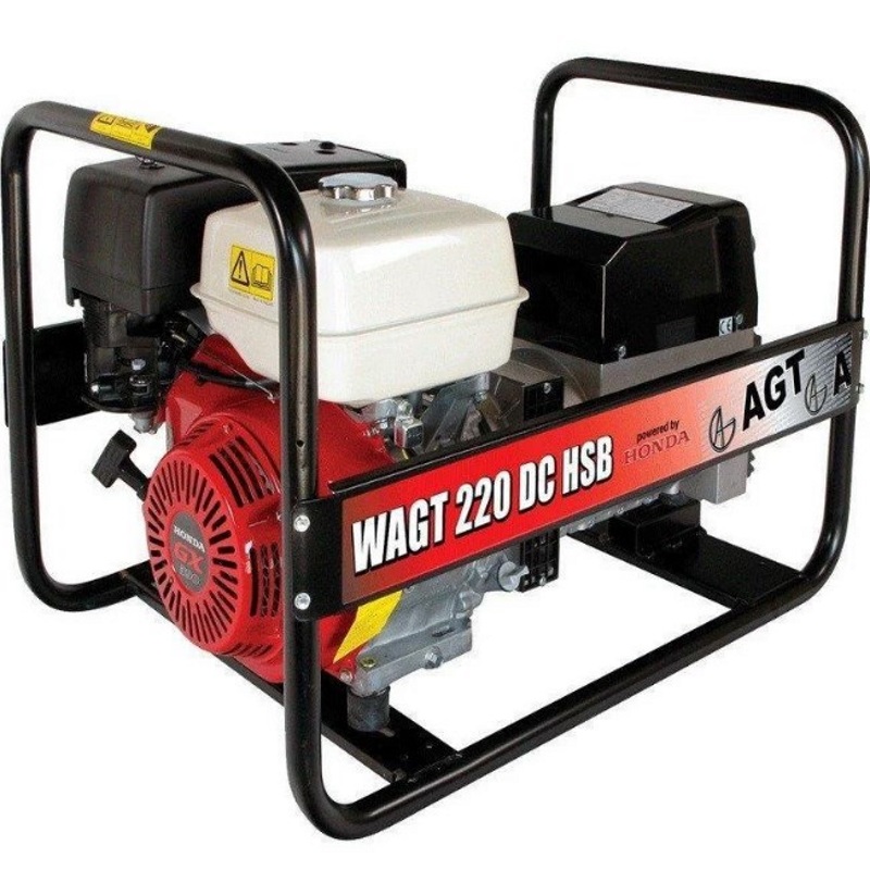 Генератор бензиновый сварочный AGT WAGT 220 DC HSBE (PFWAGT220DHEX/E)