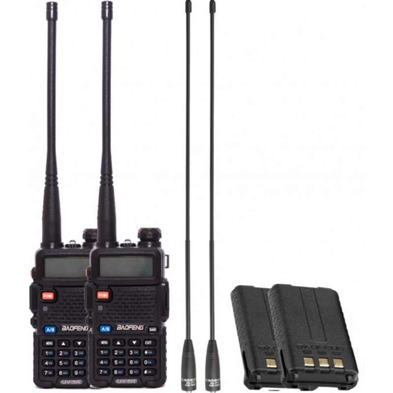 Комплект раций для туризма Baofeng UV-5R Tourism Black