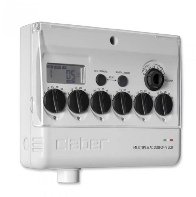 Таймер подачи воды Claber Multipla AC 220/24 V LCD (81909)