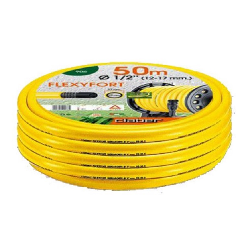 Шланг поливочный Claber Flexyfort 1/2", 50 м Желтый (81168)