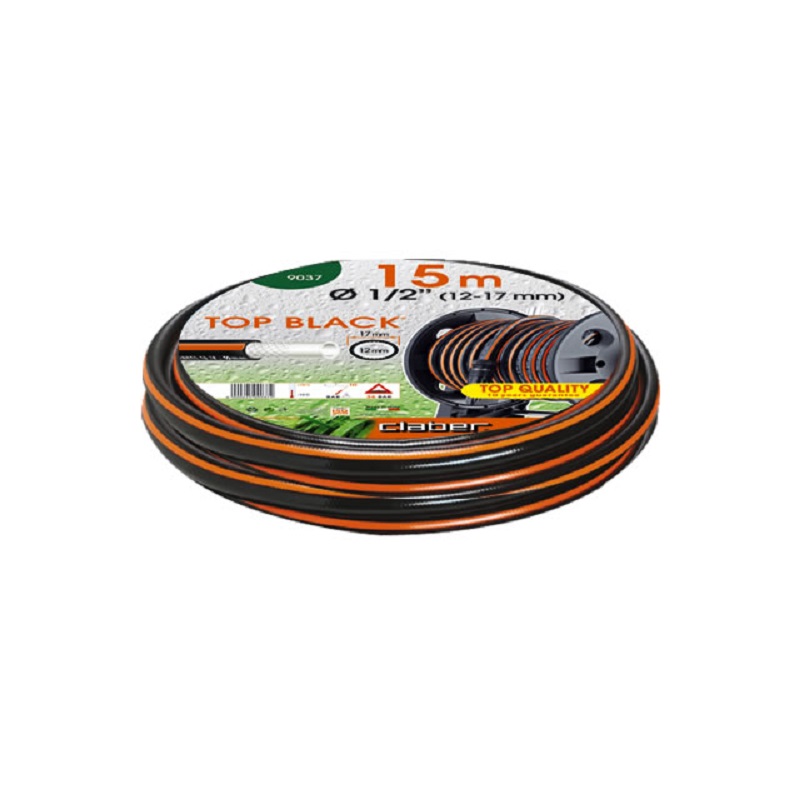 Шланг поливочный Claber Top Black 1/2", 15 м (81872)