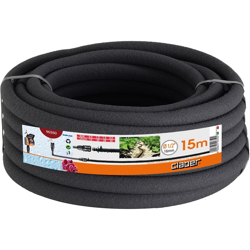 Шланг сочащийся Claber для подземного и наружного монтажа 1/4" 15 м Черный (82052)