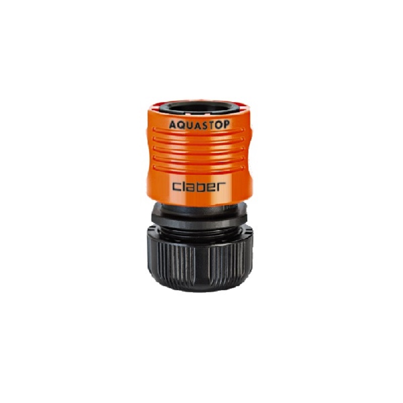 Коннектор для поливального шланга Claber 1/2" аквастоп (79709)