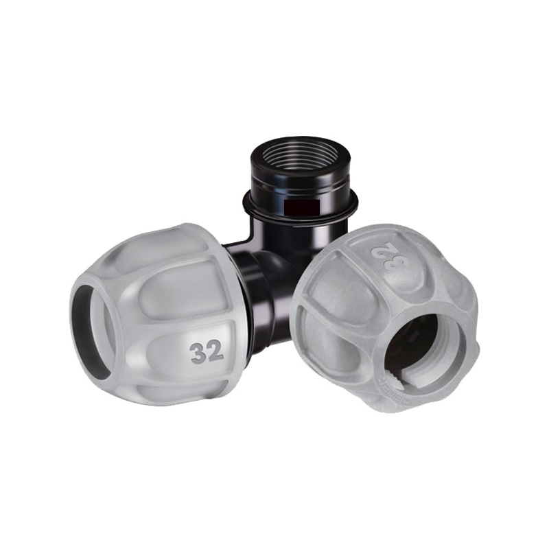 Коннектор L-образный Claber 1"x1"x3/4" внутренняя резьба (82072)