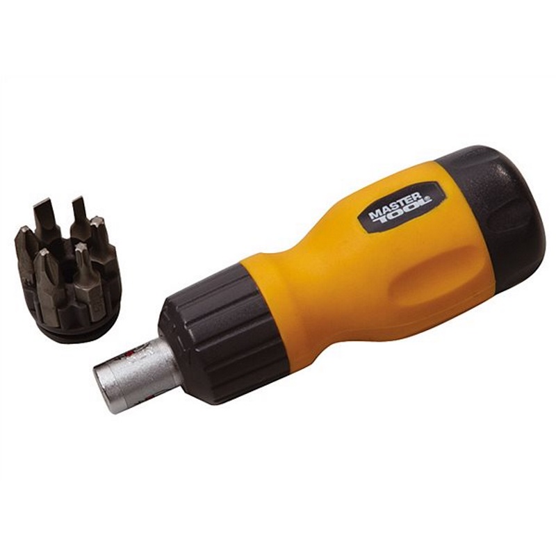 Отвертка с трещоткой Mastertool 6 насадок (40-0517)