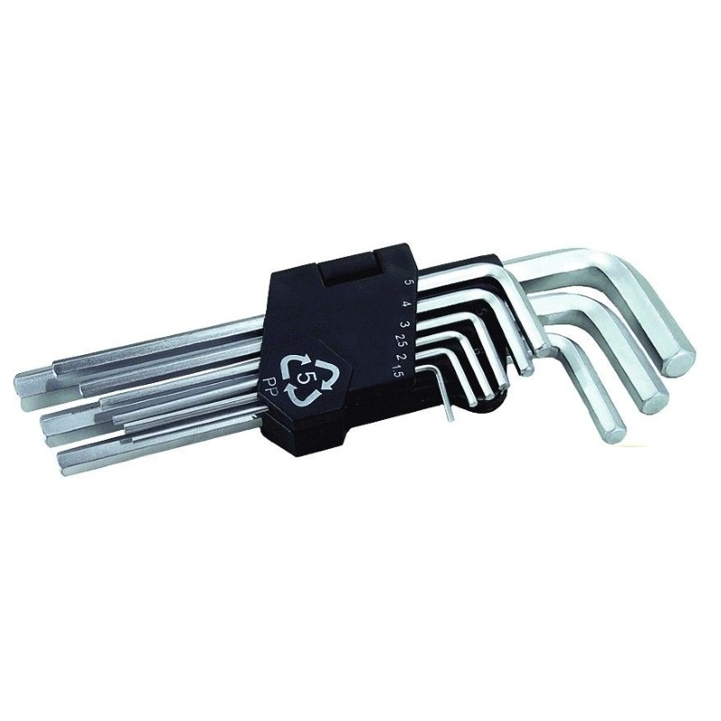 Набір ключів шестигранних Mastertool 1,5-10мм, L74-172мм 9 шт. (75-0956)