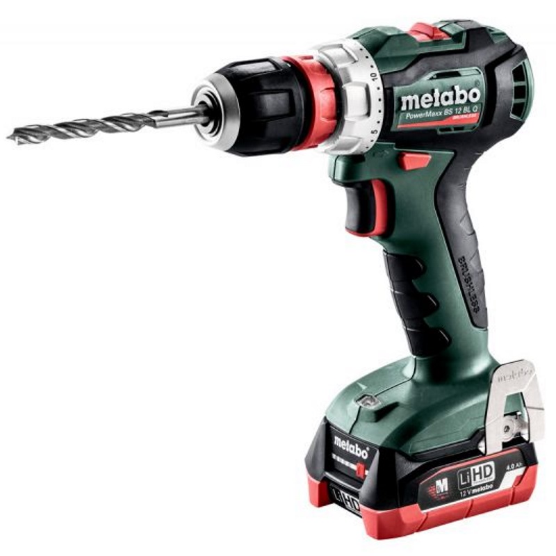 Аккумуляторный шуруповерт Metabo PowerMaxx BS 12 BL Q LiHD 2x4.0 Ач (601039800)