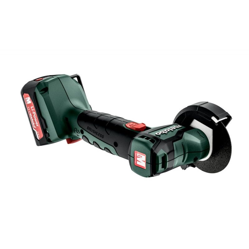 Аккумуляторная болгарка Metabo PowerMaxx CC 12 BL LiHD 2x4.0 Ач (600348800)