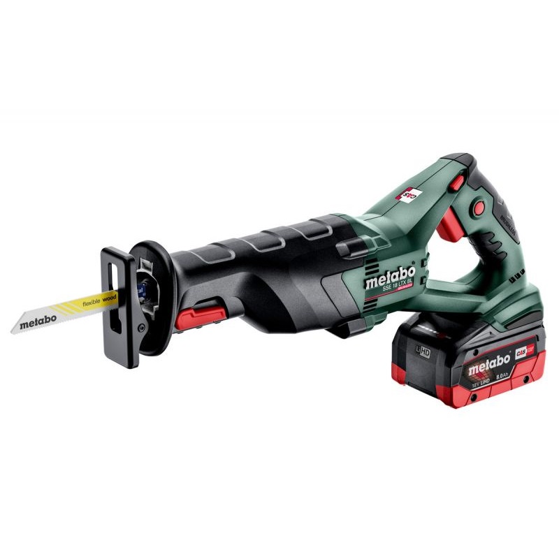 Аккумуляторная сабельная пила Metabo SSE 18 LTX BL LiHD 2x8.0 Ач (602267810)