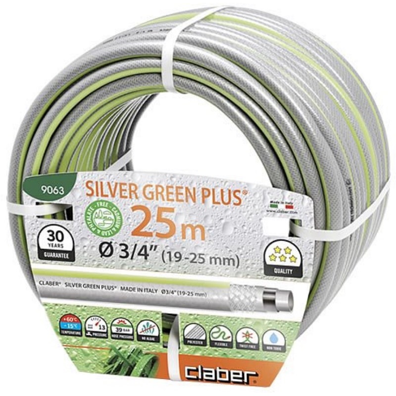 Шланг Claber Silver Green Plus 3/4" x 25 м (82421)