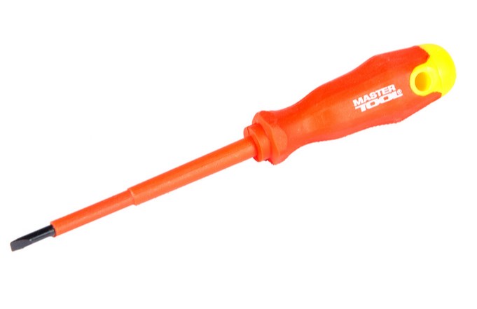 Викрутка діелектрична плоска MasterTool SL5,5х125 1000В (47-0512)