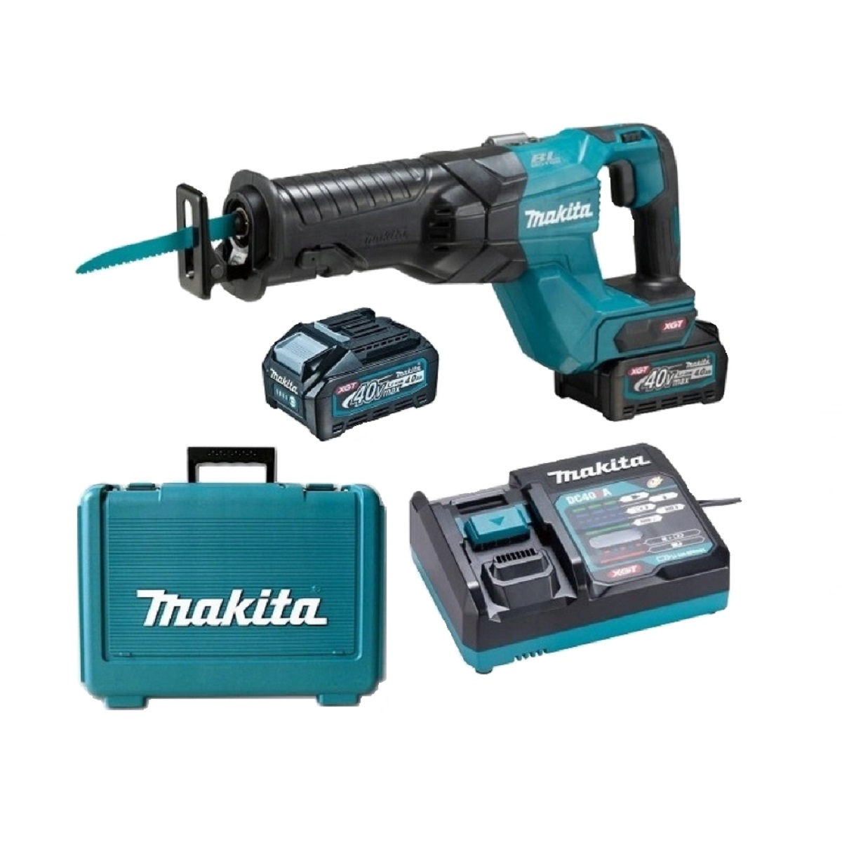 Аккумуляторная ножовка Makita XGT 40 V MAX (JR001GM201)