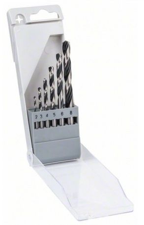 Набор спиральных сверл по металлу Bosch HSS PointTeQ DIN 338, 6 шт. (2608577346)