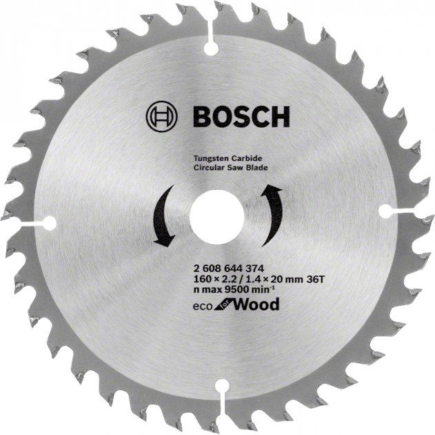 Диск пильный по дереву Bosch 160x20/16x36T ECO for Wood (2608644374)