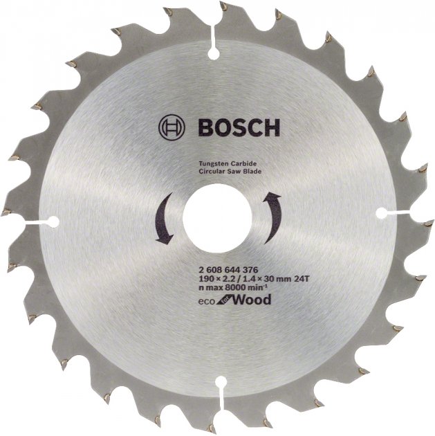 Диск пильный по дереву Bosch 190x30x24T ECO for Wood (2608644376)
