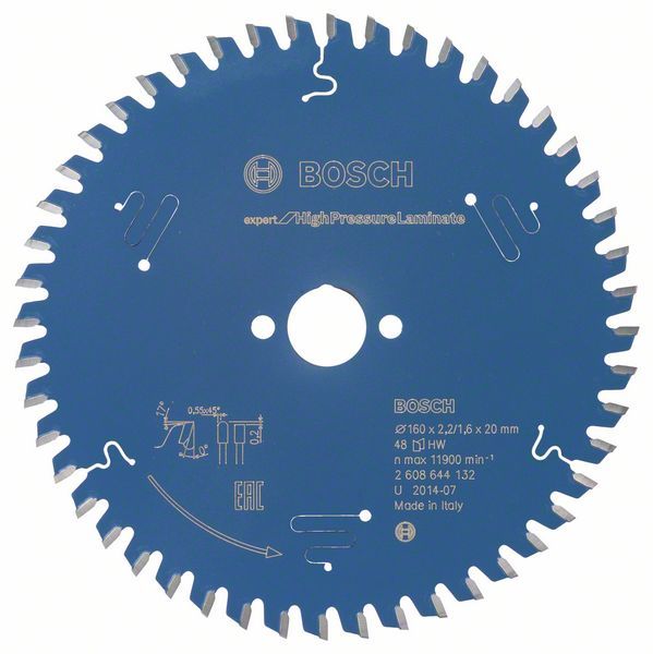 Диск пильный по ламинату Bosch Expert for HPLam 160x20 мм-48T (2608644132)