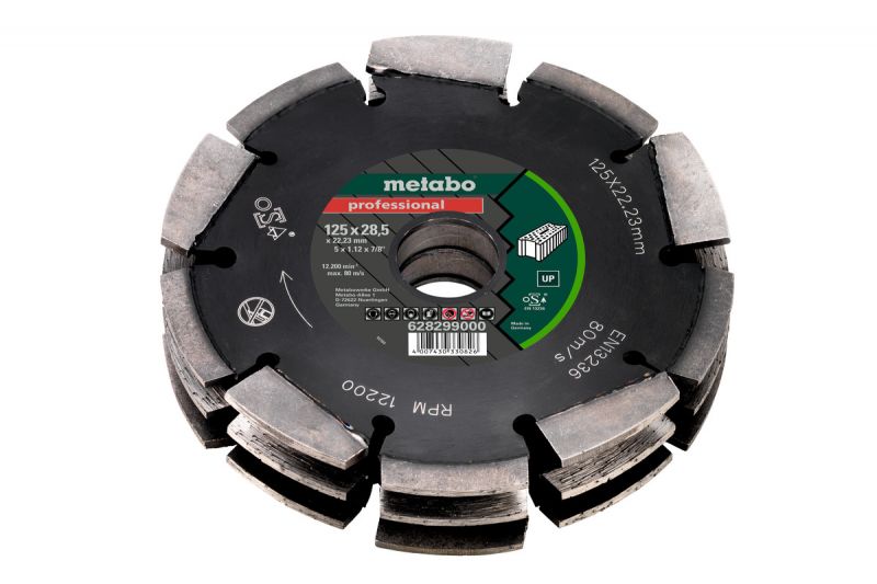Алмазне фрезероване коло Metabo Professional CD3 UP 125x28.5x22.23 мм (628299000)
