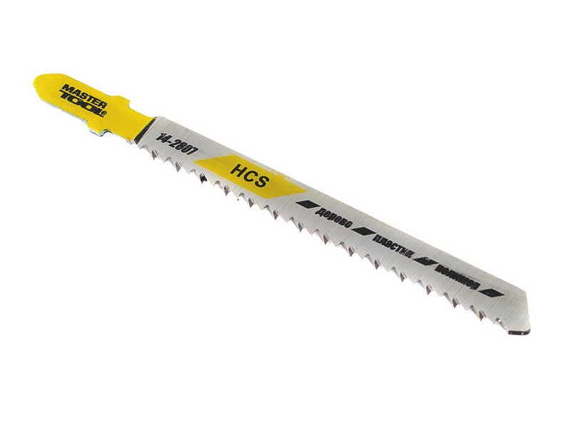 Пильное полотно для лобзика по дереву Mastertool 10TPI, L 100мм T101BR, 5 шт. (14-2807)