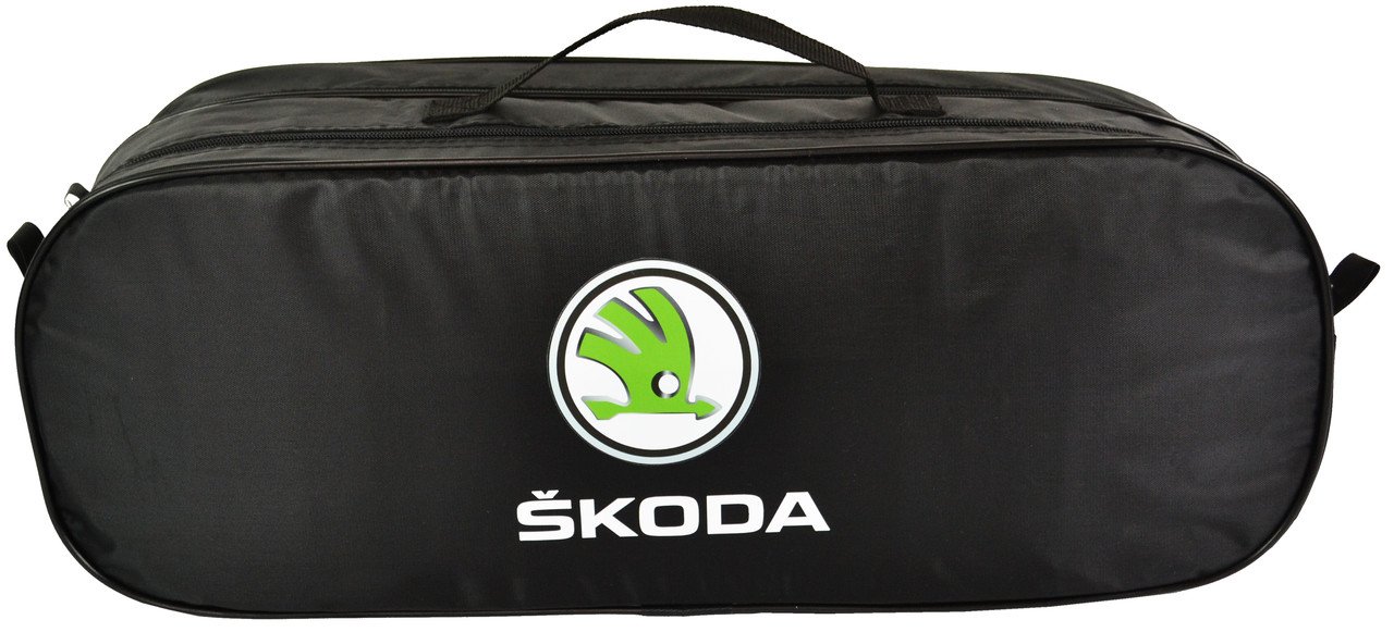 Сумка-органайзер в багажник Poputchik Skoda черный (03-108-2Д)