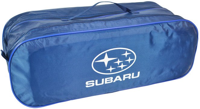 Сумка-органайзер в багажник Poputchik Subaru синяя (03-032-2Д)