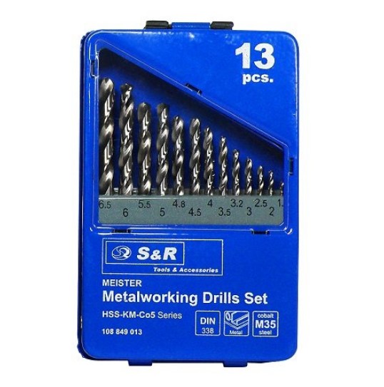 Набор сверл по металлу S+R Meister Co 13 шт. (108849013)