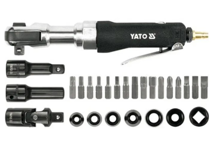 Тріскачка пневматична з набором головок YATO YT-0982