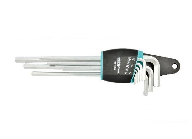 Набір ключів шестигранних WhirlPower 1/16"-3/8", 9 шт. (223282)