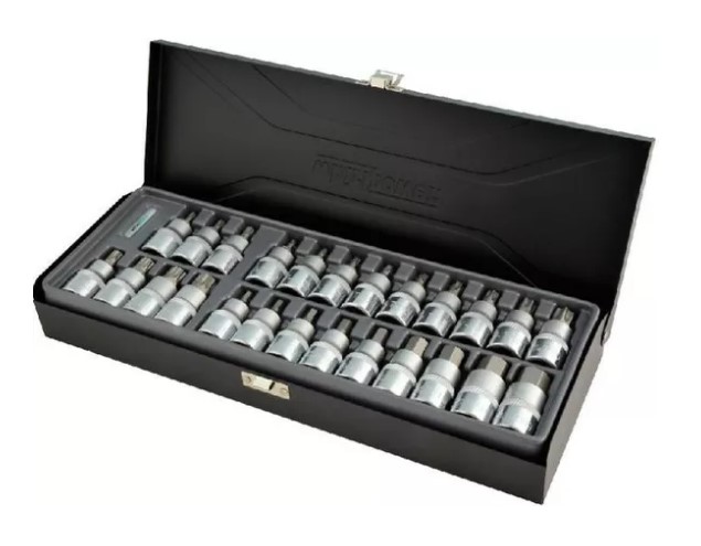 Набір торцевих головок із вставкою WhirlPower Torx, Hex, Spline 25 шт. (23354)