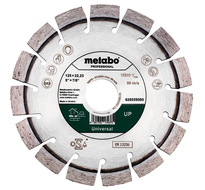 Алмазне коло універсальне Metabo Universal Professional 125x2.4x22.23 мм (628559000)