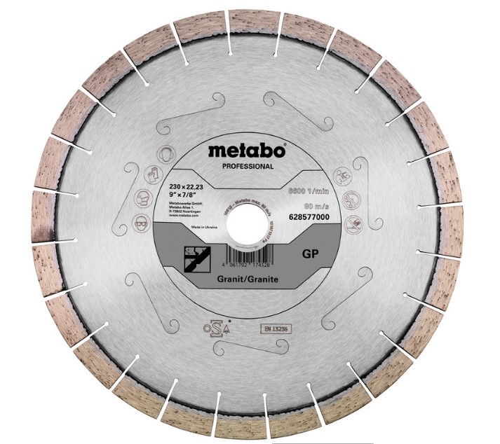 Алмазне коло з граніту Metabo Granite Professional 230x2.6x22.23 мм (628577000)